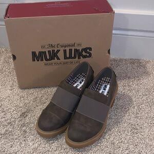 Muk Luks Women’s Lucy Lettie Loafer in Dark Brown